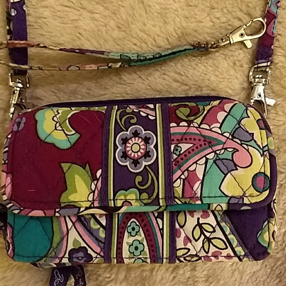 Vera Bradley Handbags - Vera Bradley wallet crossbody wristlet Heather